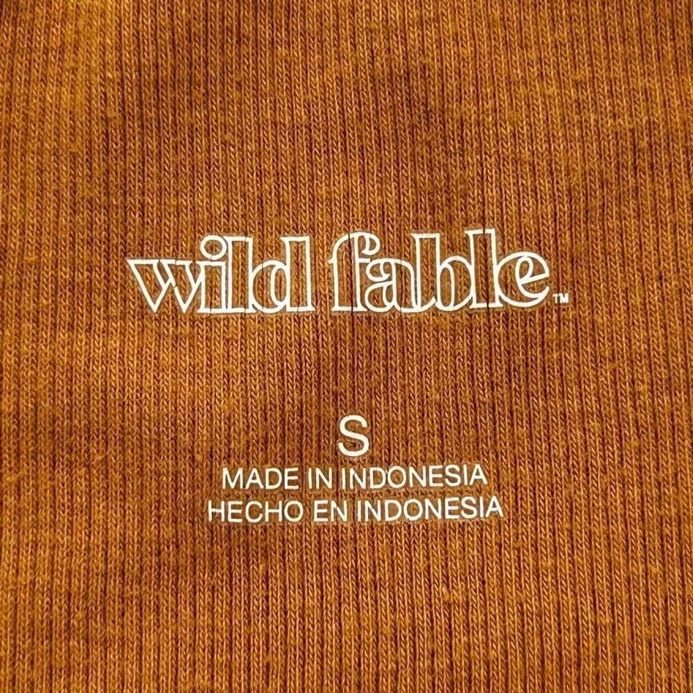 Wild Fable Ribbed Rust Brown Fitted Tank Top - Size Small - Picture 3 of 4